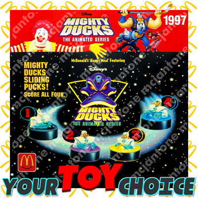 McDonald's 1997 MIGHTY DUCKS PUCKS Disney ICE HOCKEY Duck Puck