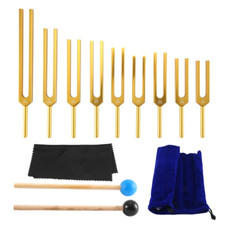 Tuning Fork Set - 9 Tuning Forks for Healing Chakra Sound Therapy Keep Body Mind