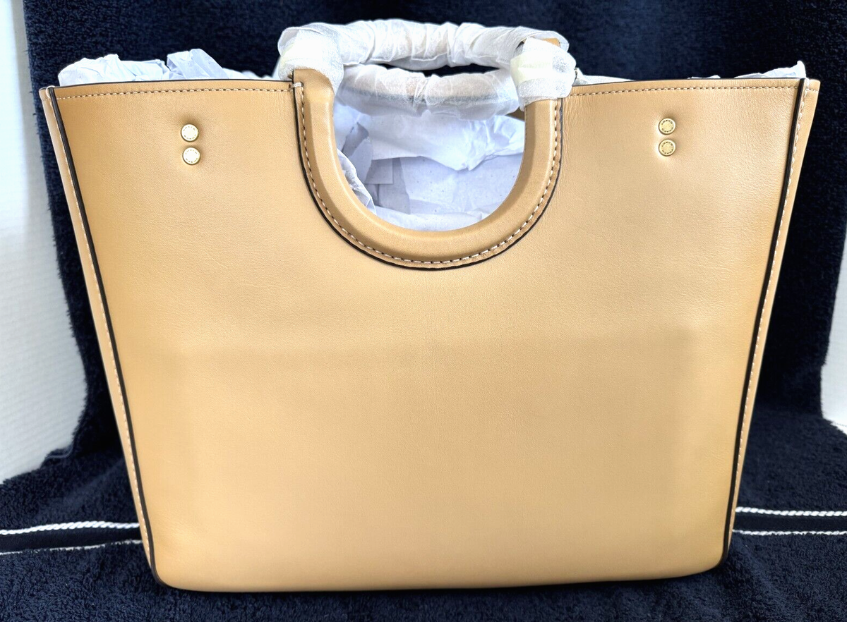 COACH LEATHER RAE TOTE 2 WAY SHOULDER BAG WITH POUCH COLOR: BRASS 