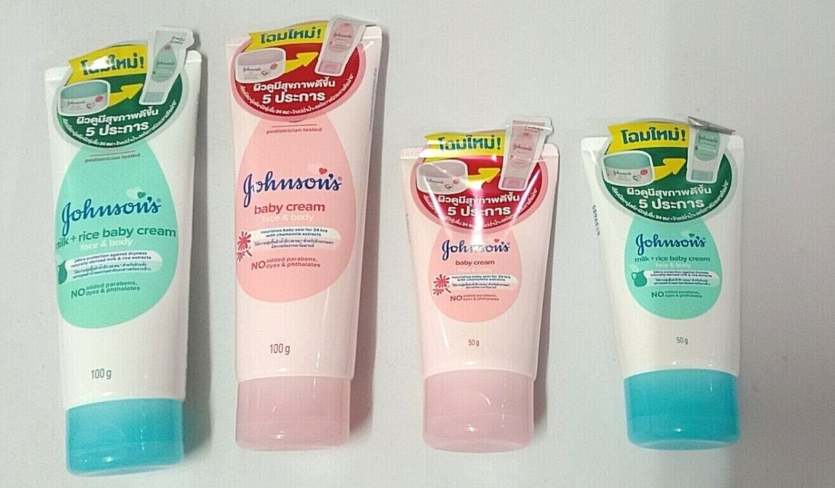 Johnson Baby Cream Lotion Moisturizer Skin Care Original Formula