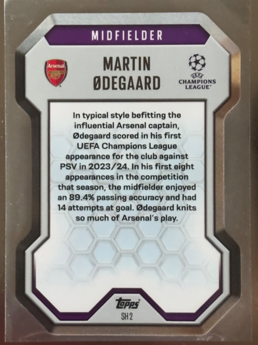TOPPS MATCH ATTAX 2024-2025 24/25 MARTIN ODEGAARD ARSENAL CHROME