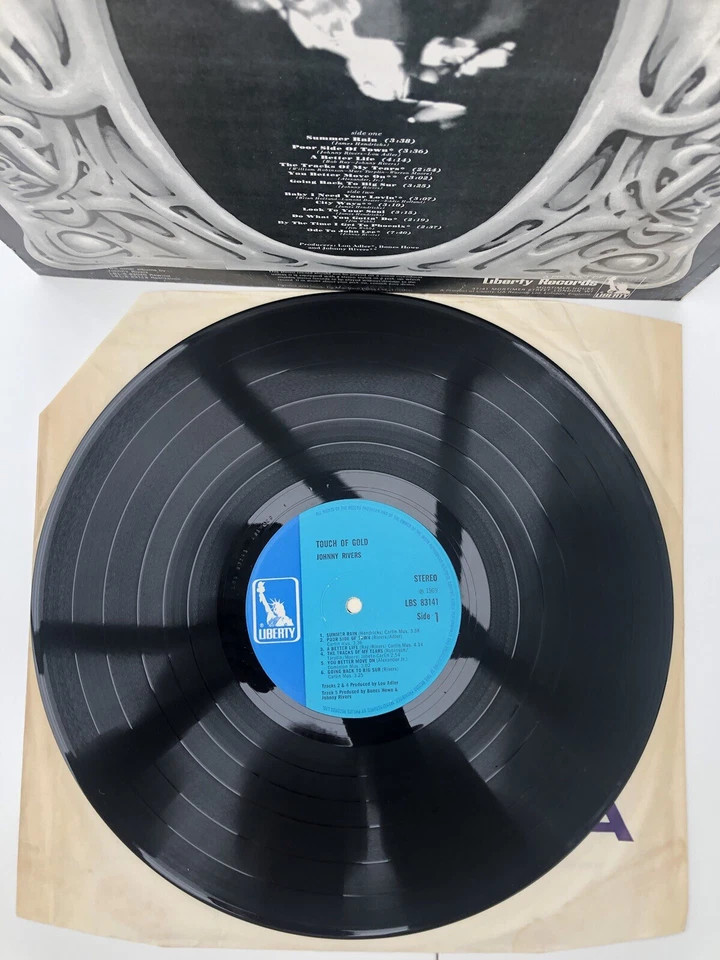 JOHNNY RIVERS A TOUCH OF GOLD LBS 83141 1969 VINYL LP RECORD EX VG+ - Image 4 of 4