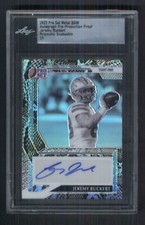 2022 Pro Set Metal Jeremy Ruckert BW auto Prismatic Snakeskin Pre-Prod Proof 1/1