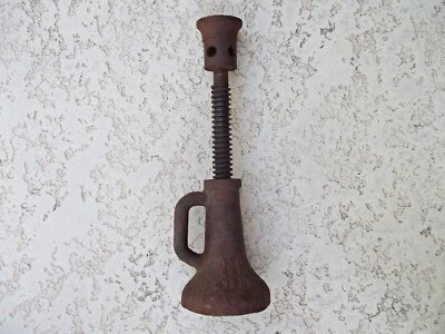 OLDキャストアイアンジャック Antique Cast Iron Screw Jack 1x6 GAP 6 Tons House Machinist