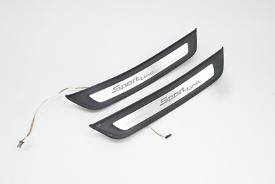   17-20 Bmw G30 5 Series Rear Right Left Lighted Sport Line Door Sill Trims Oem