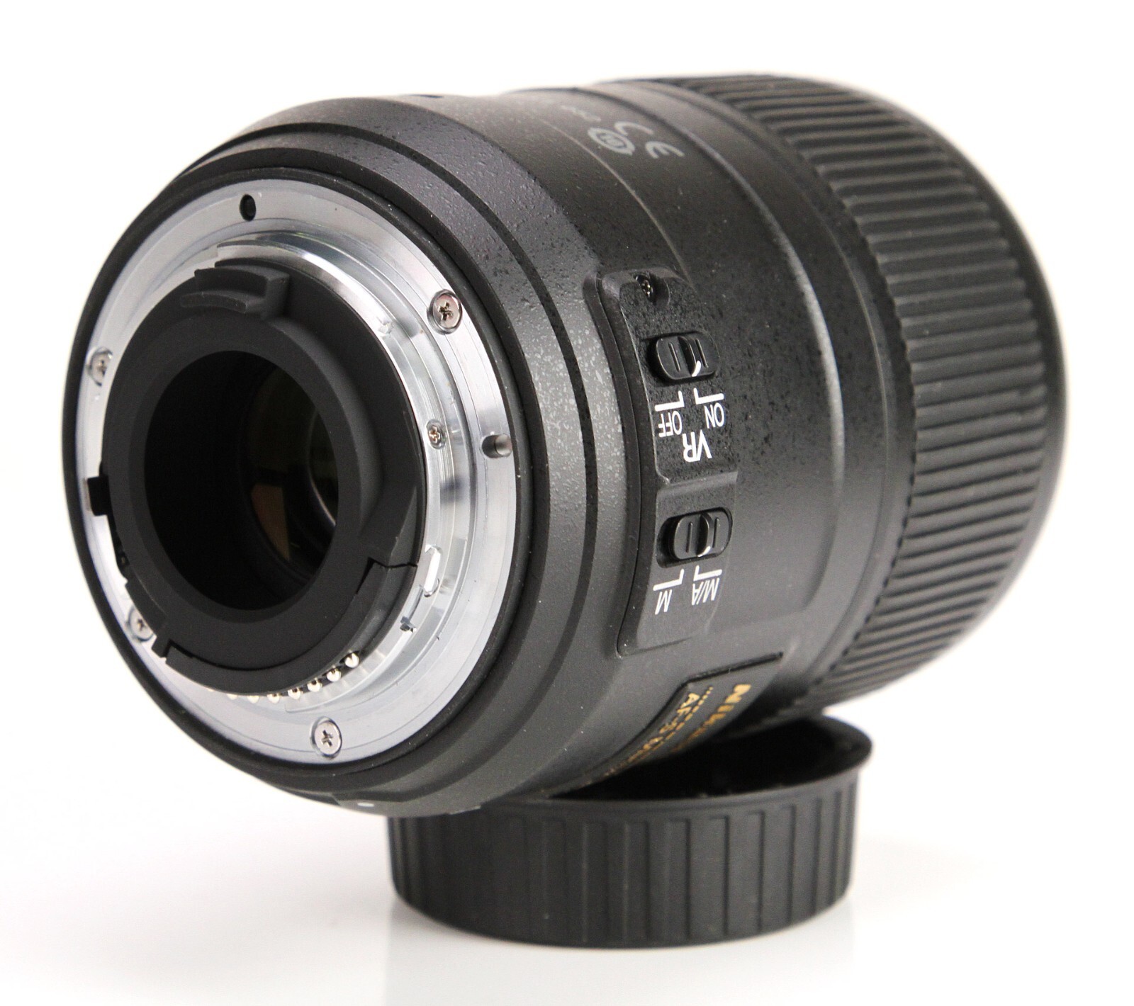 Nikon AFS 85mm F3.5 G ED VR Micro DX Prime Lens for DSLR Front &Rear