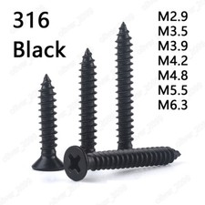 Viti autofilettanti svasate Phillips in acciaio inox 316 M2,9 M3,5 M4,2 M6,3