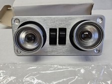 New Nos Vintage Silver Double 2 Spot Lights Swivel Interior Van Rv Boat Camper