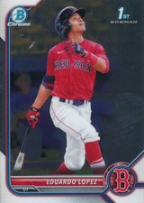Eduardo Lopez 2022 Bowman Chrome Prospects RC #BCP-134 Red Sox