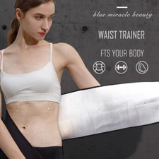 Waist Trimmer Belt - Neoprene Waste Trainer Slimming Band for Workout Sweat Belt