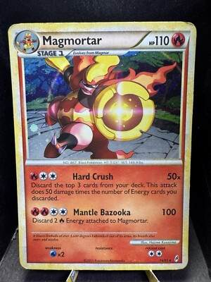 Pokemon TCG Call of Legends Magmortar 16/95 Cosmos Holo Rare HP