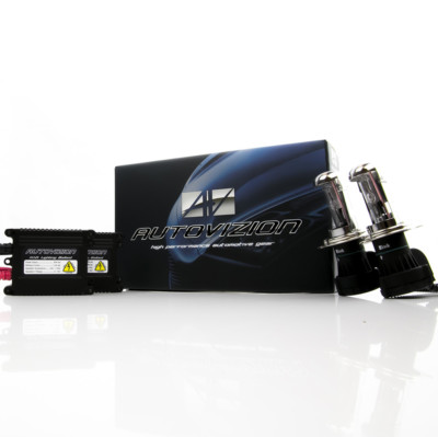 Autovizion H4 HB2 9003 4300K Bixenon OEM Color HID Xenon Slim Kit 35 Watts 
