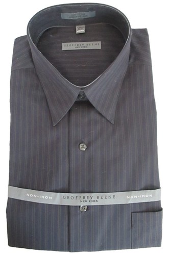 Geoffrey Beene Men's Casual Fitted Dress Shirt Woven Wrinkle Free Shirt |  eBay