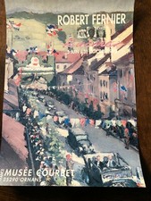 très rare affiche Robert Fernier Racines Musée Courbet Ornans Pontarlier