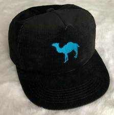 Vtg Joe Camel Styles 100 Smooth Character Black Corduroy Hat USA Snapback Cap