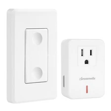 DEWENWILS Remote Control Outlet Wireless Wall Mounted Light Switch 