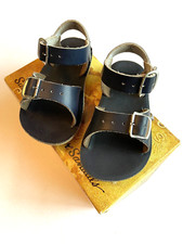 Toddler Sun San Salt Water Navy Surfer Sandals Size 4 Unisex Boy Girl Buckle Hoy