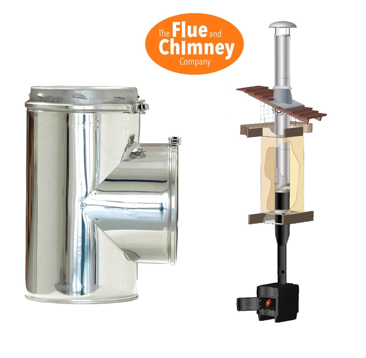 SFL Sflue Formally Selkirk SMW Twin Wall Chimney Flue Components 5 u0026 6 |  eBay