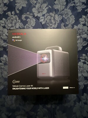 Anker Nebula Cosmos Laser 4K Projector, 2,400 ISO Lumens, Android TV NEW
