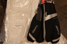 Craft Shield geteilte Finger warmer/winddichter/wasserdichter Handschuh, schwarz, xlarge. thinsulate