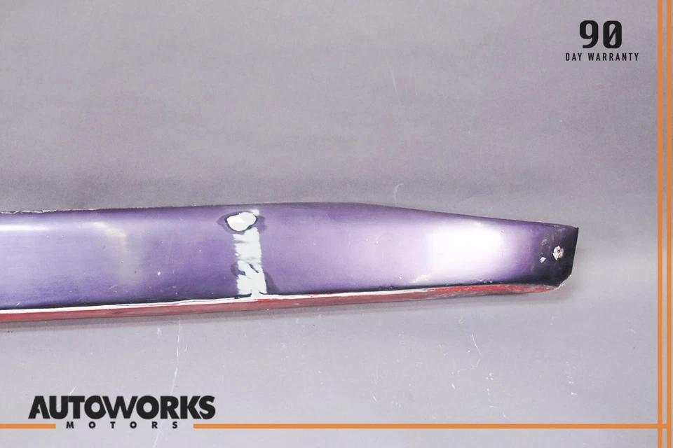 84-91 Porsche 944 Right Passenger Side Rocker Panel Side Skirt Guards Red OEM - Image 4 of 4