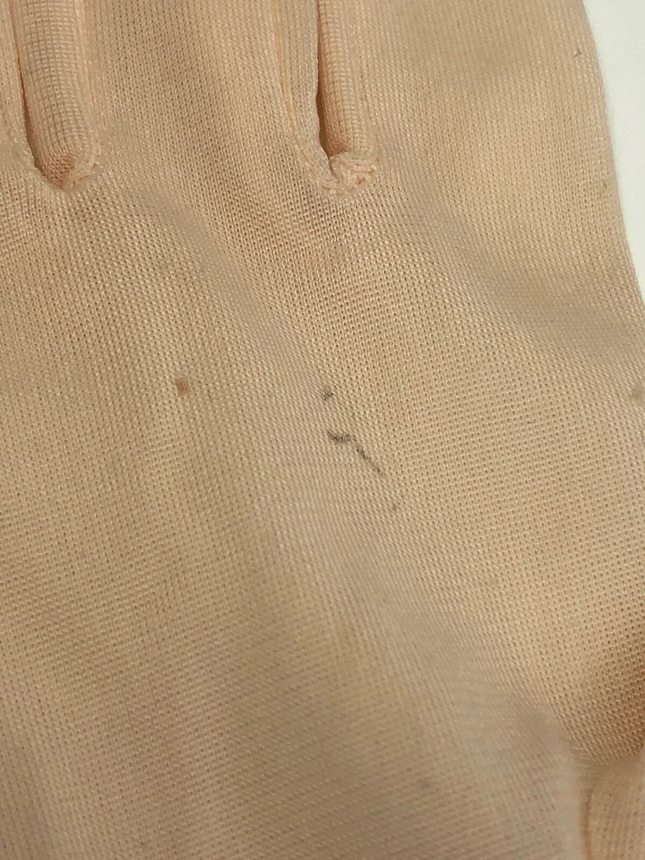 Guantes vintage de nailon color melocotón para mujer talla 7 Van Raalte hechos en EE. UU. Foto 2 de 4