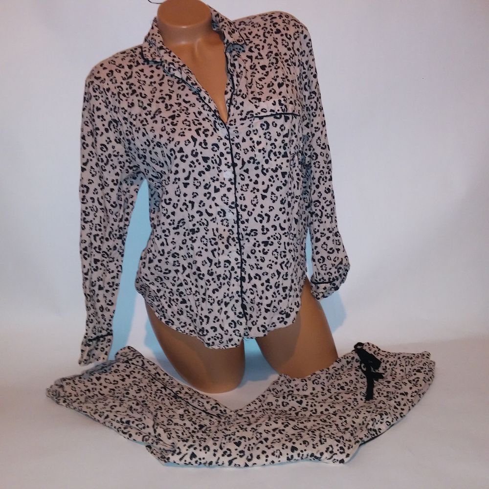 Pyjama Victoria's Secret - Imprimé Animalier - Boutonnage Et Poches - NEUF Avec étiquettes (NWT)