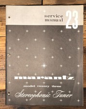 Marantz Model 23 Tuner Service Manual Original