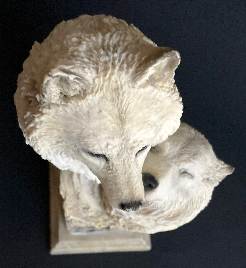 Joe Slockbower Sculpture Artic Wolf No. 38410 DEVOTION Mill Creek