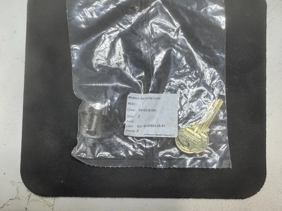 New Medeco High Security Universal Fit Cam Lock 5/8 Inch Body Length with 2 Keys - Image 2 of 4