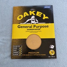 Oakey Sandpaper Sheets 3 X 5 Pack 40 Or 70 Grit Mix And Match