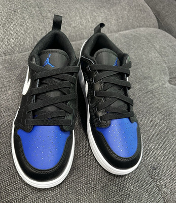 Jordan 1 Low Alt (PS) Black White Game Royal Boys Size 3Y DR9748-042