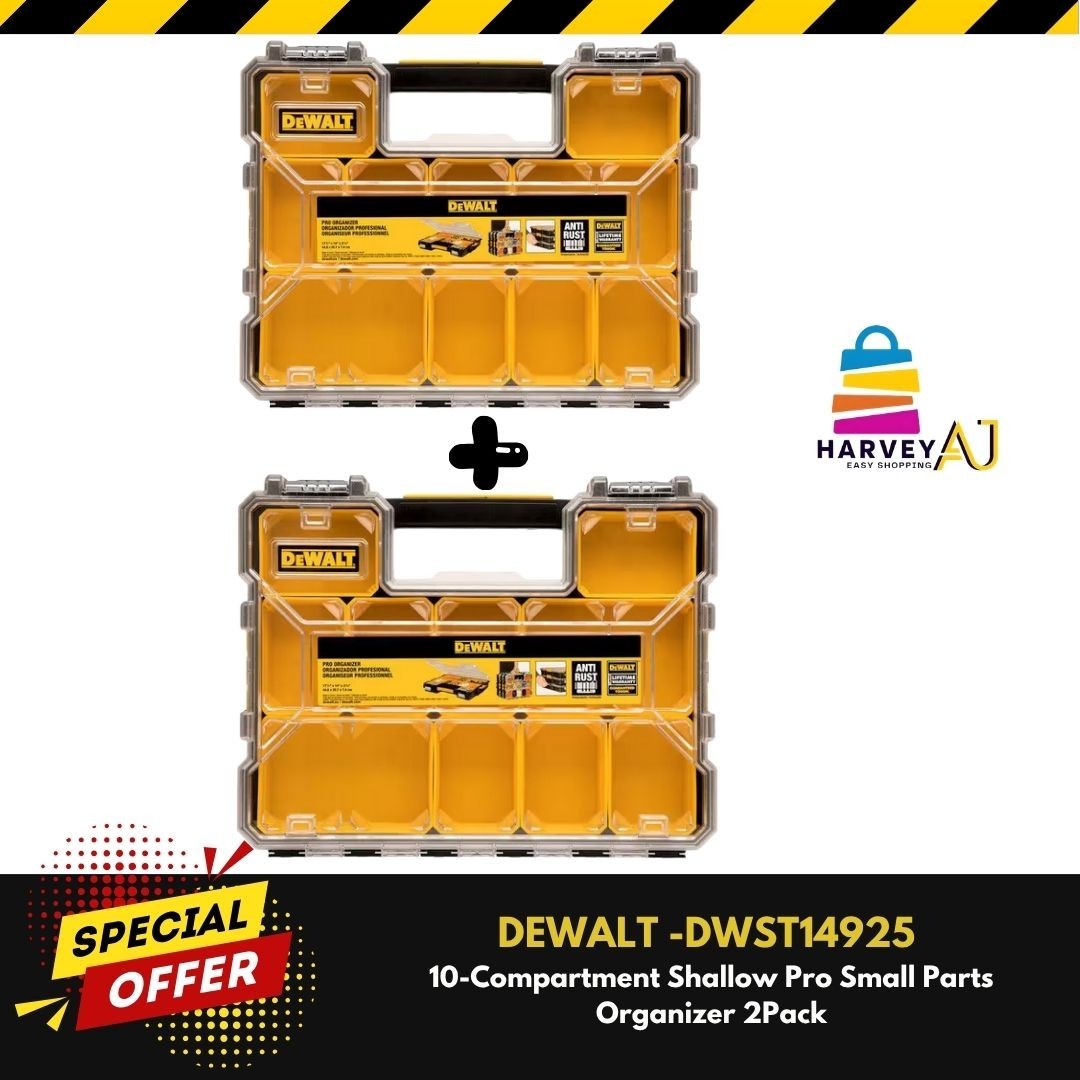 DEWALT DWST14925 10-Compartment Pro Small Parts Organizer Bits