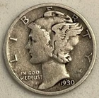 1930 S Mercury Dime - 90% Silver