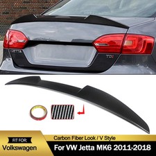 For 2011-2018 Volkswagen Jetta Mk6 Carbon Fiber V-style Rear Trunk Spoiler Wing For 2011-2018 Volkswagen Jetta Mk6 Carbon Fiber V-style Rear Trunk Spoiler Wing