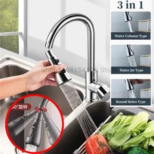 Universal 360 Rotation Kitchen Faucet Extender 3 In1 ABS Durable Water Saving S
