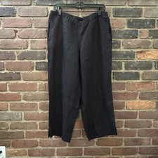 J. Jill Love Linen Pull On Pants Relaxed Pockets Elastic Waist Sz Small 32 X 24