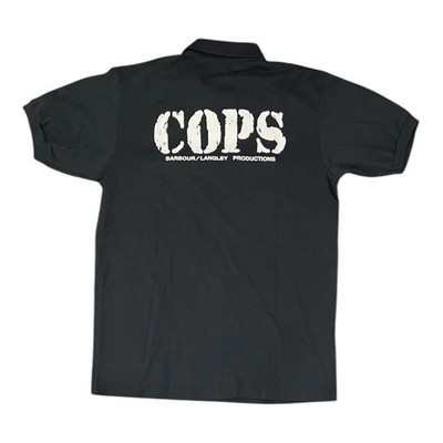 COPS TV Show Men s M Barbour Langley Productions Authentic Team Vintage 90 s