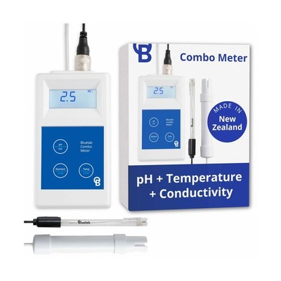 Bluelab Combo Meter for pH, Temperature & Conductivity in Water - Easy Calibr...