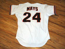 WILLIE MAYS 1989 GAME USED SIGNED SF GIANTS JERSEY AUTOGRAPH BECKETT CERTIFIED 