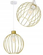 Image of Wire Ball Pendant Light, Hanging Chandelier, Ceiling Fixture, E27, Max 60w