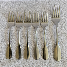 VTG CHATSWORT Supreme Cutlery Sweden 6 Forks18/8 Stainless 5 Salad and 1 Dinner