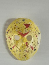 Jason Voorhees Hockey Mask Replica with Random Red Splatter No Straps