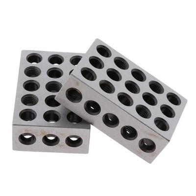 Präzisionsstahl 23 Löcher 1-2-3 Blocks Set Endmaße Maschinist Milling