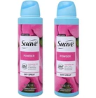 2X Suave Dry Spray Powder Antiperspirant Deodorant 48 hour Protection EXP 4-2027