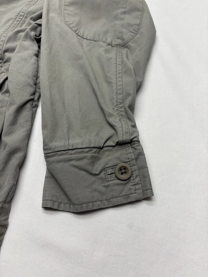 Vintage LL Bean Barn Coat Women's Size Medium Olive Green Cotton Field Jacket - Image 3 of 4