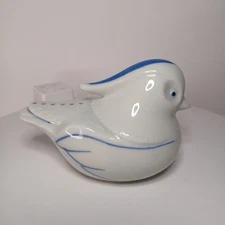 Ben Rickert Fine China Bird Salt Pepper Shaker Single Blue White Made In Japan