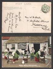 1908 Shepherds Bush Exhibition Cancel on Ladies Toilet Soap Postcard