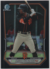 Josuar Gonzalez 2026 Bowman Chrome #BCP-56 Black Refractor 1/10 - SF Giants