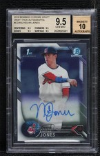 2016 Bowman Draft Chrome Pick Nolan Jones #CDA-NJ BGS 9.5 GEM MINT Auto vl1